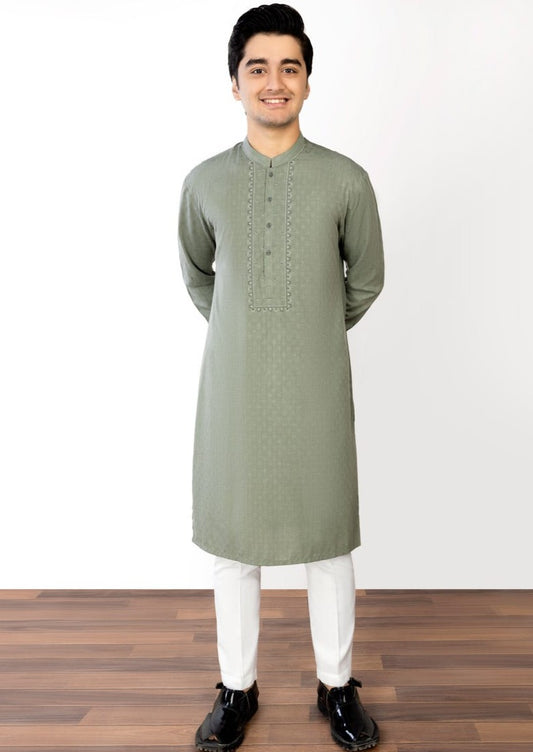 Green - Teen Boys Kurta