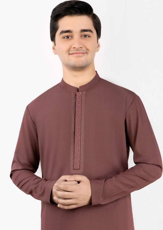 Red - Teen Boy's Kameez & Shalwar