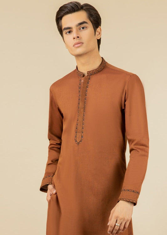 Rust - Teen Boys Kurta