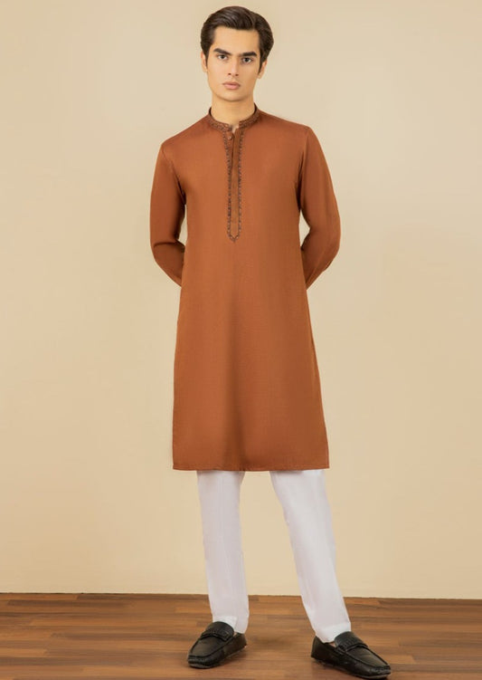 Rust - Teen Boys Kurta
