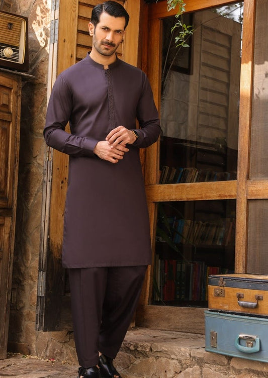 Oak Black - Men's Kameez Shalwar