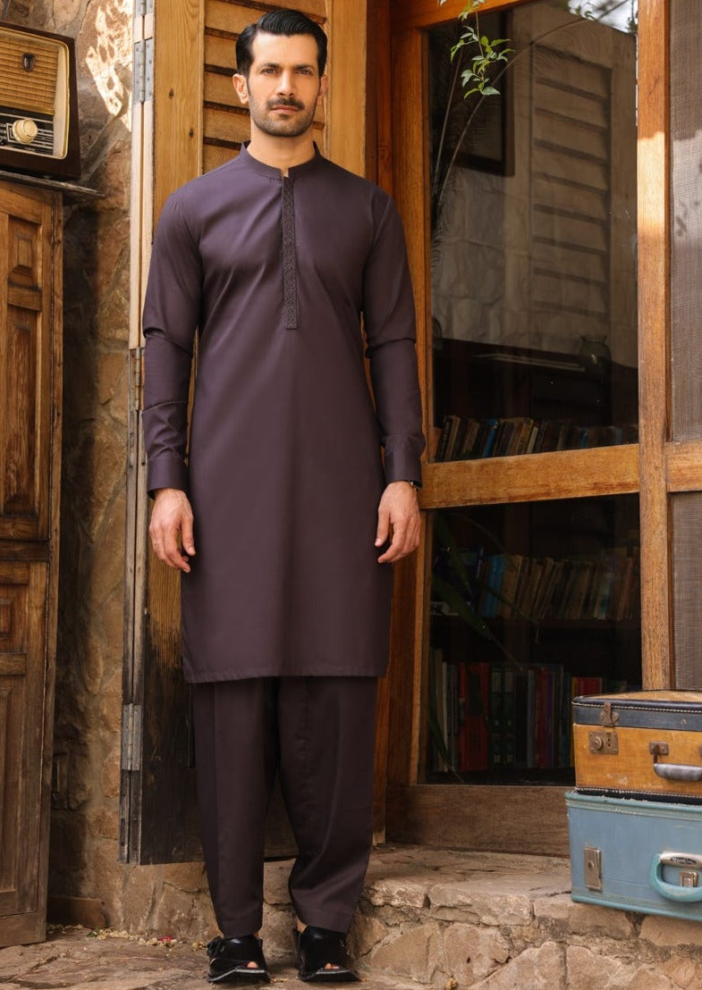 Oak Black - Men's Kameez Shalwar