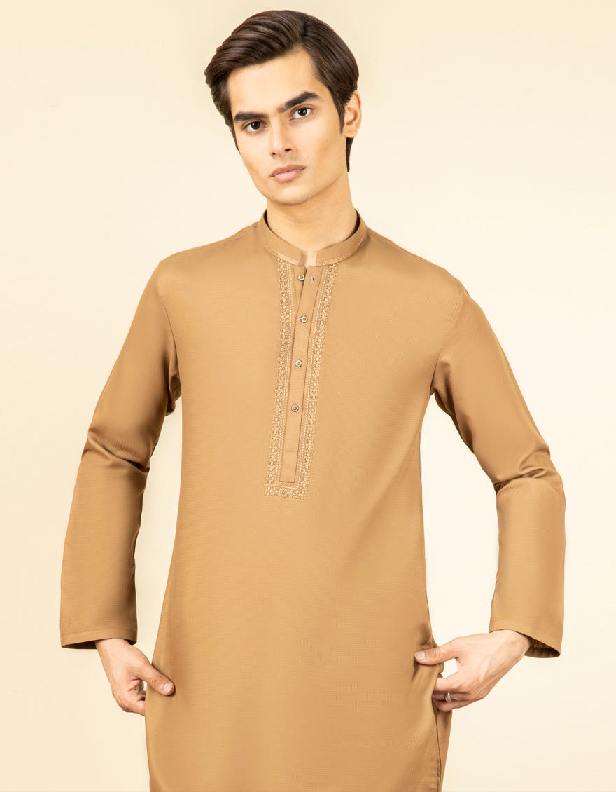 Light Brown - Teen Boys Kurta