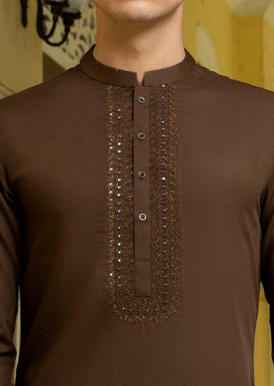 Mehndi Brown - Teen Boys Kurta