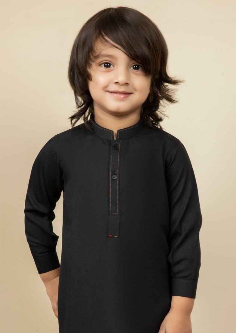 Black - Infant Boy's Kameez & Shalwar
