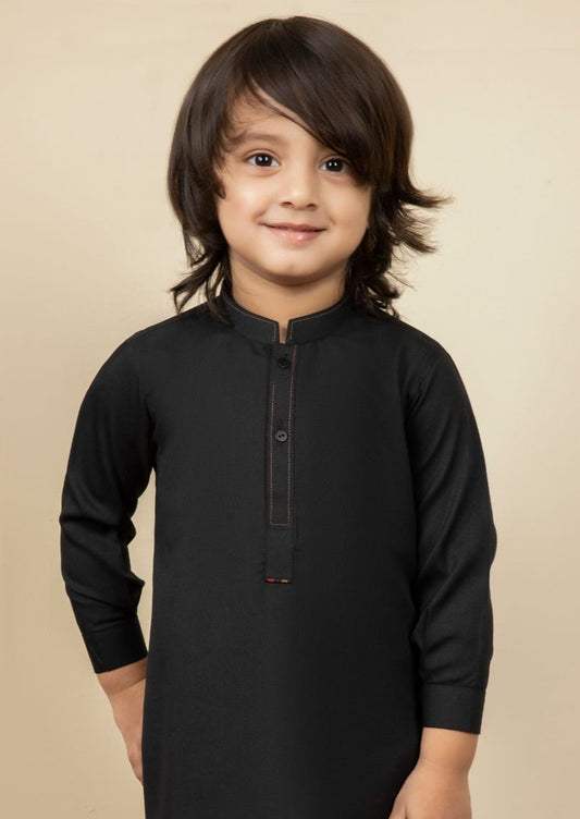 Black - Infant Boy's Kameez & Shalwar