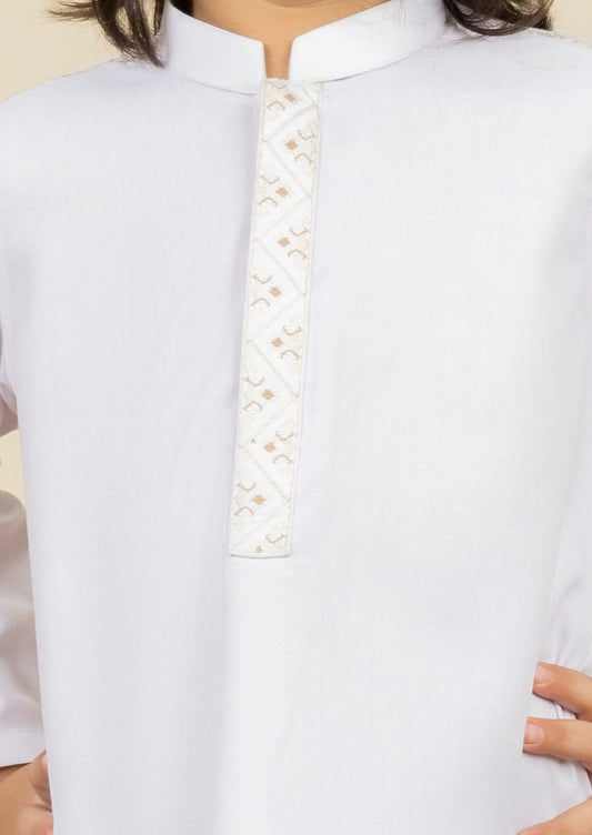 White - Infant Boy's Kameez & Shalwar