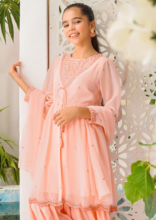 Peach - Girl's Dress