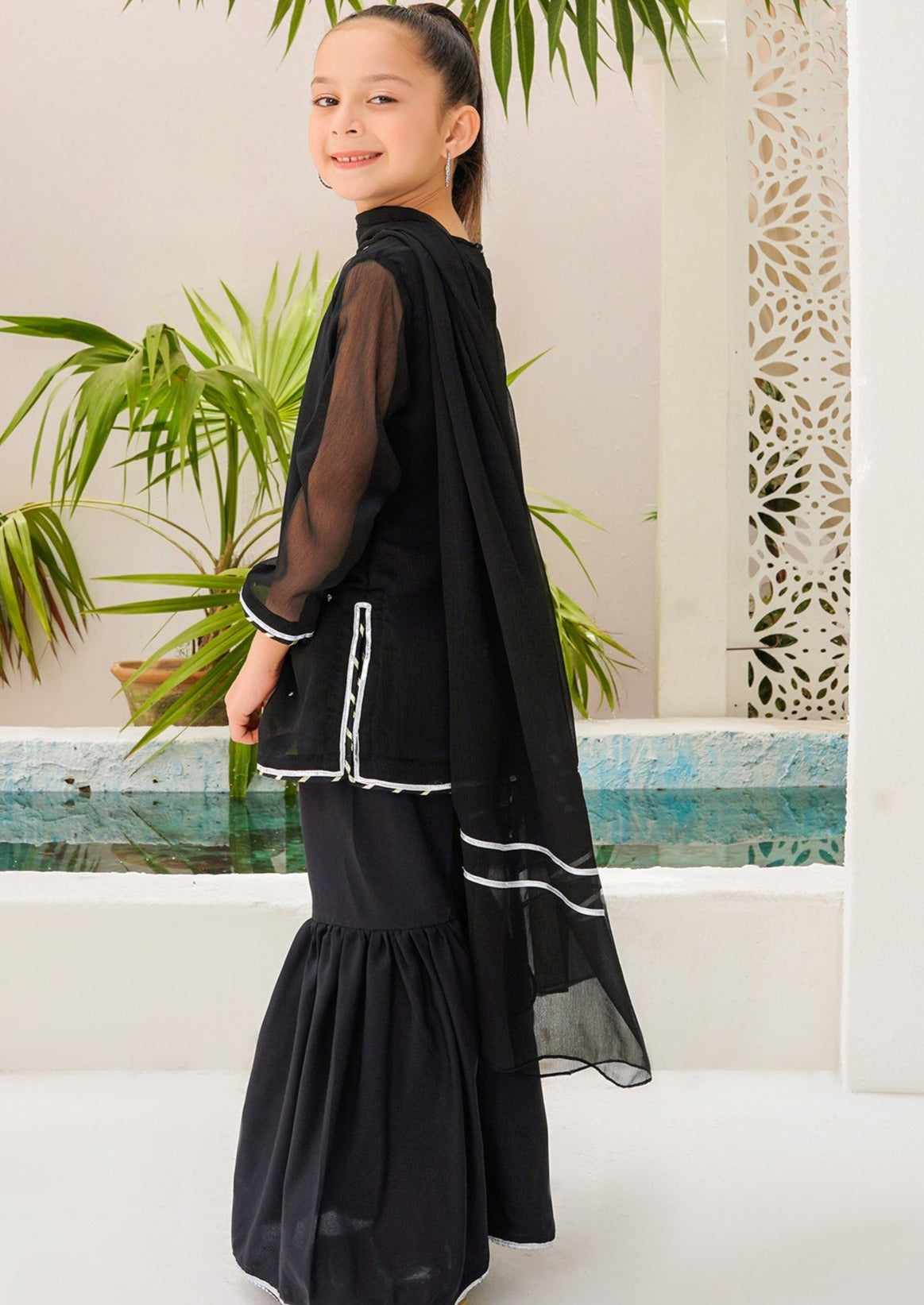 Black - Girl's Dress