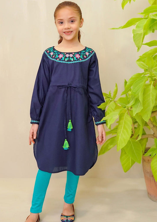 Blue - Girl's Kurta