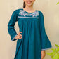 Teal Blue - Girl's Kurta