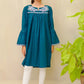 Teal Blue - Girl's Kurta