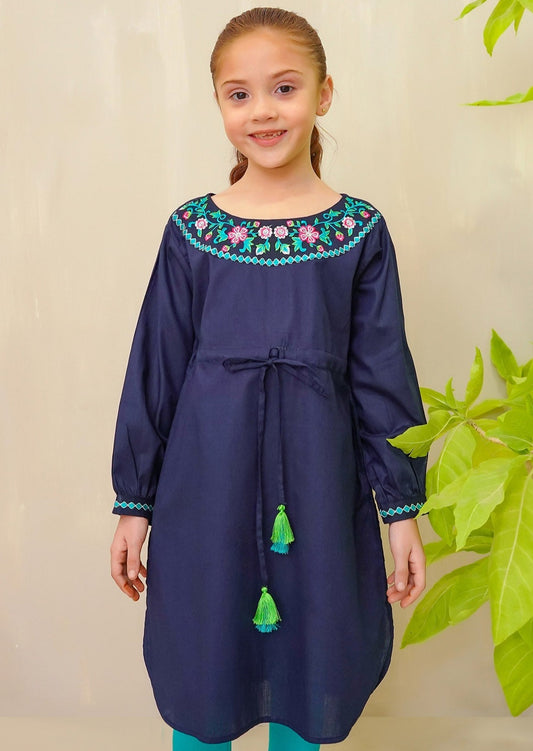 Blue - Girl's Kurta