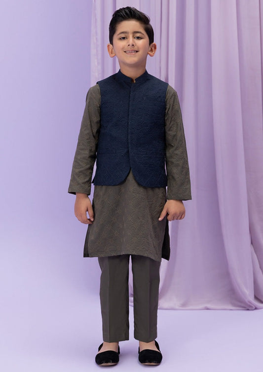Blue -  Boys Waist Coat