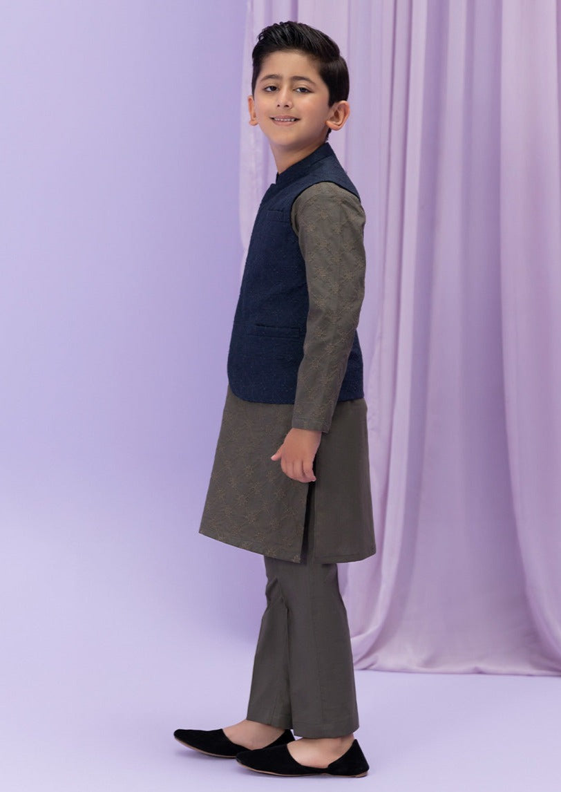Blue -  Boys Waist Coat