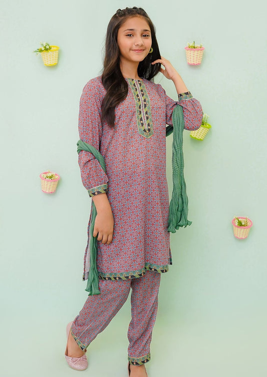 Multi- Girl's Dress