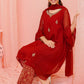 Maroon - Girl's Dress