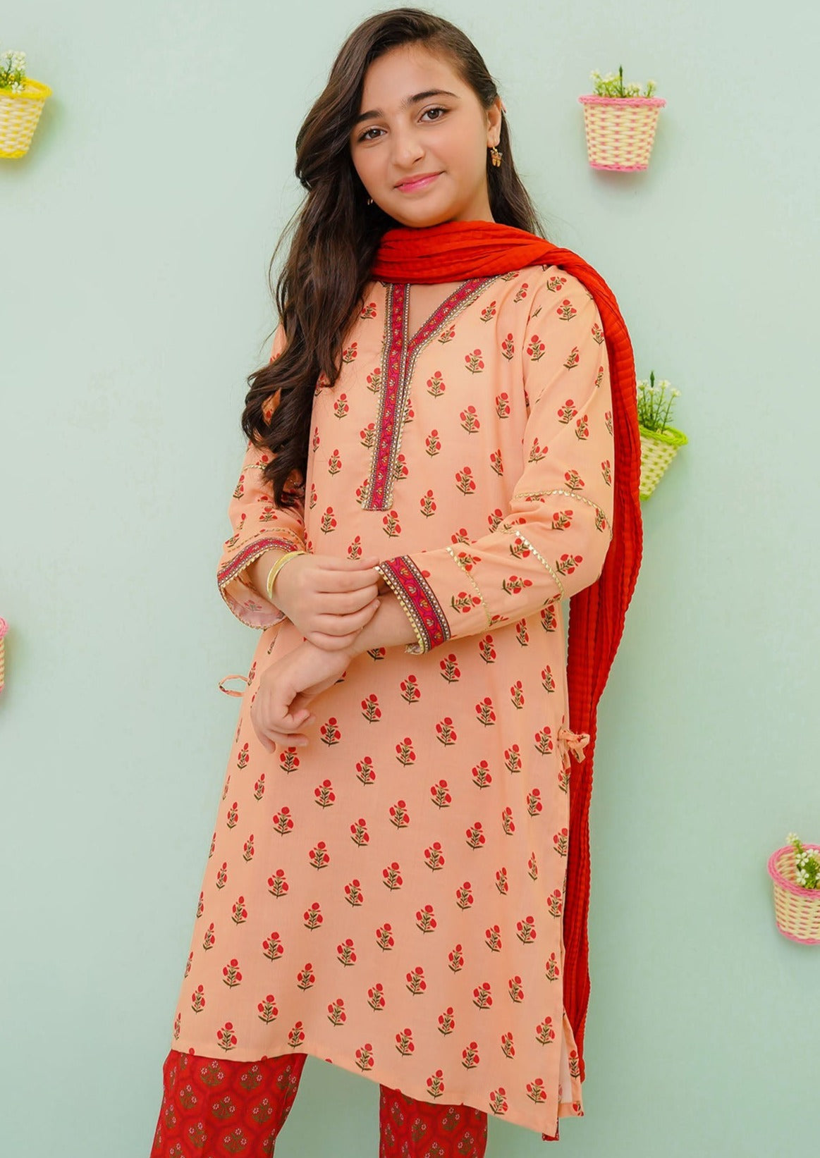 Brown - Girl's Dress