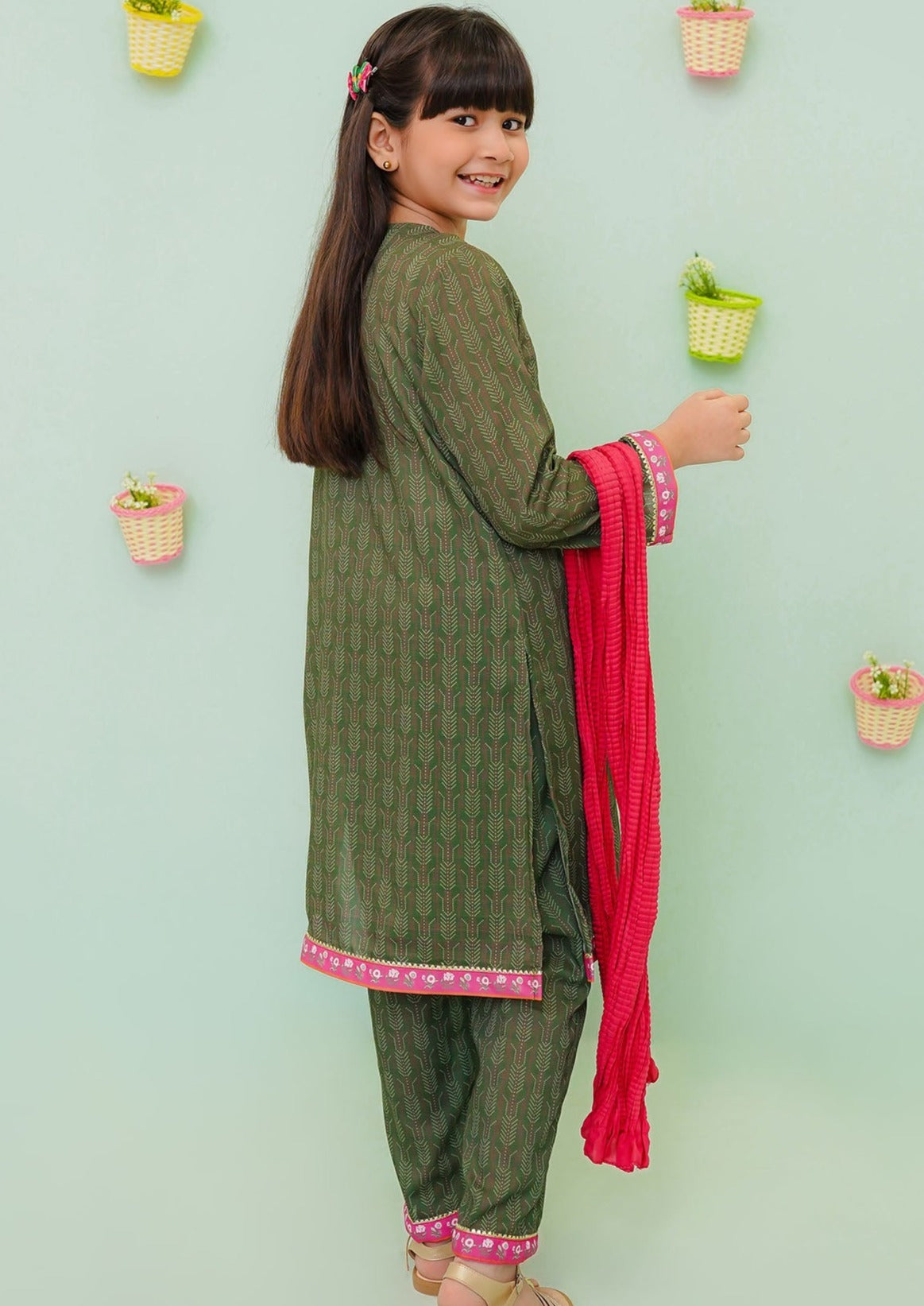 Green - Girl's Dress