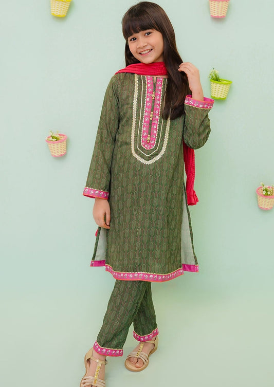 Green - Girl's Dress