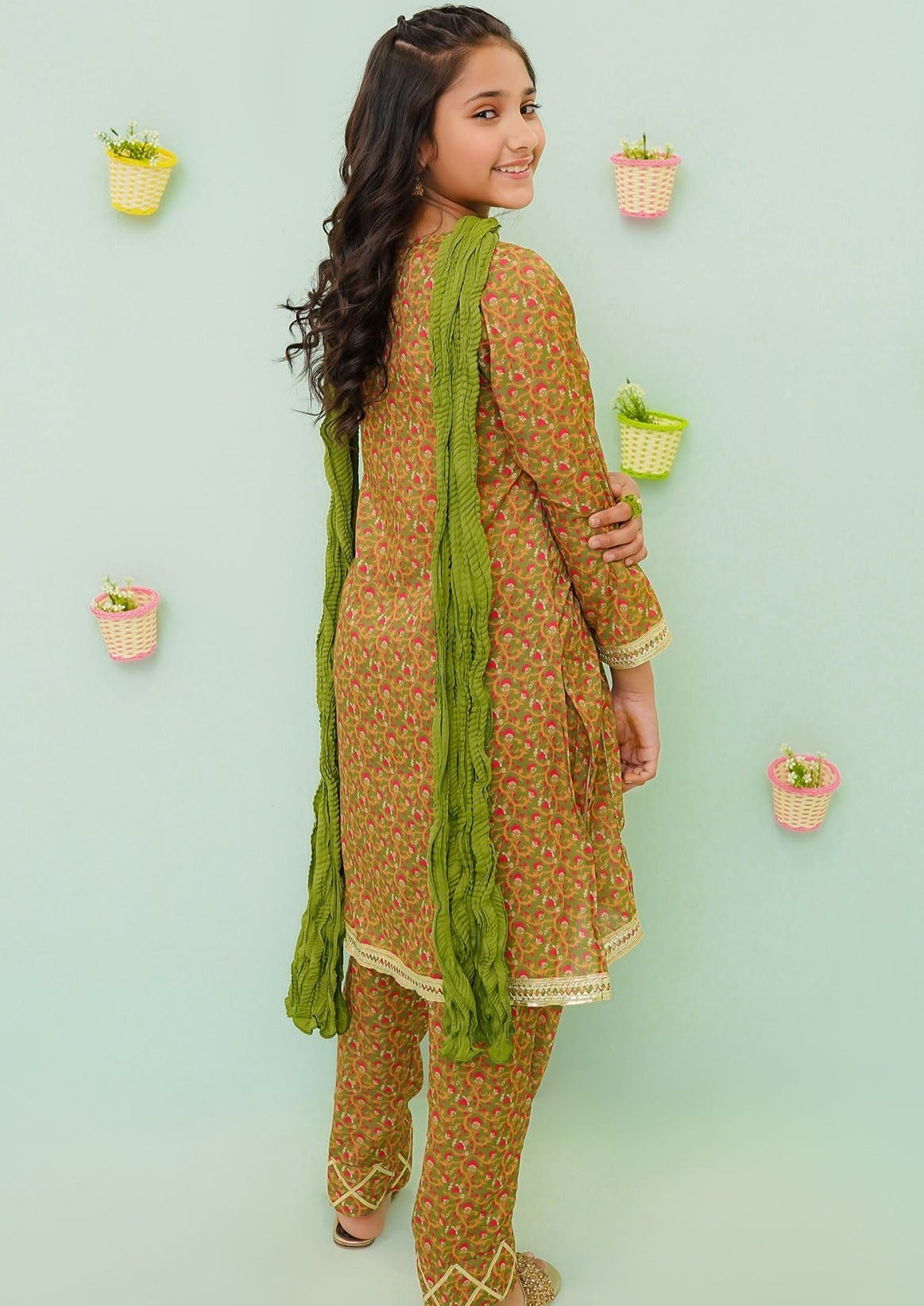 Green - Girl's Dress