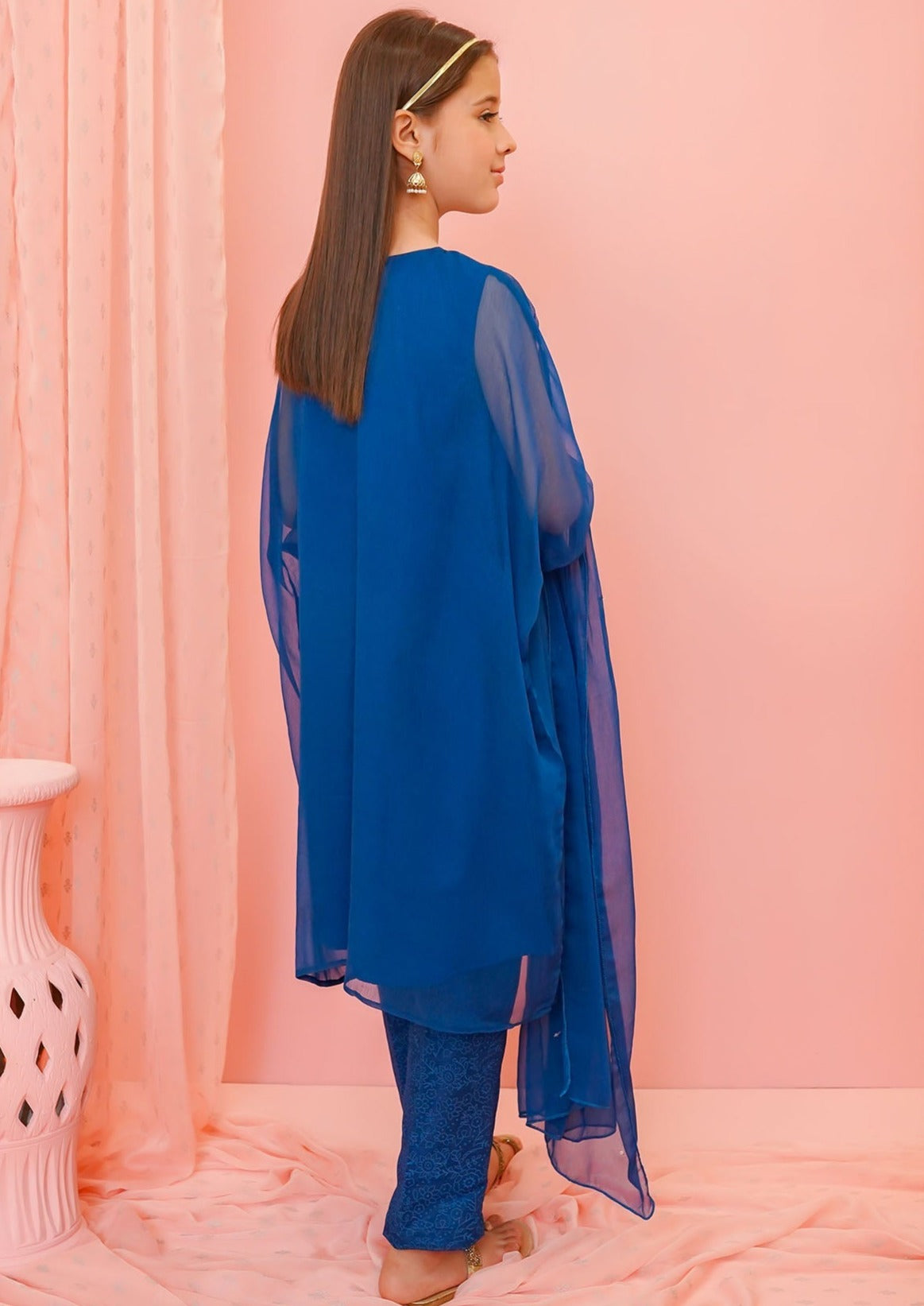 Teal Blue - Girl's Dress