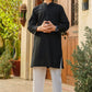 Black:  Boy's Kurta Shalwar