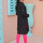 Black - Girl's Kurta