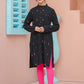 Black - Girl's Kurta