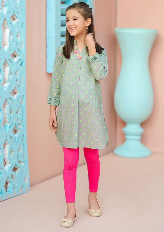 Light Green - Girl's Kurta
