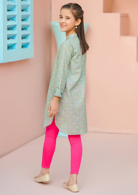 Light Green - Girl's Kurta