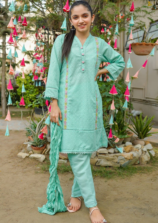 Mint Green - Girl's Dress