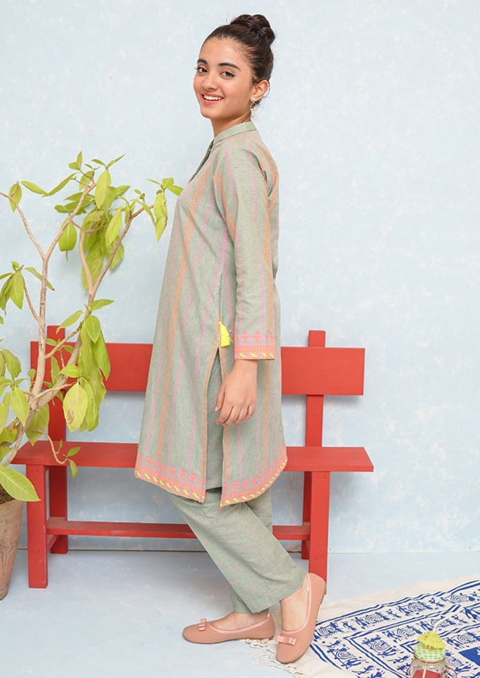 Light Green - Girl's Dress