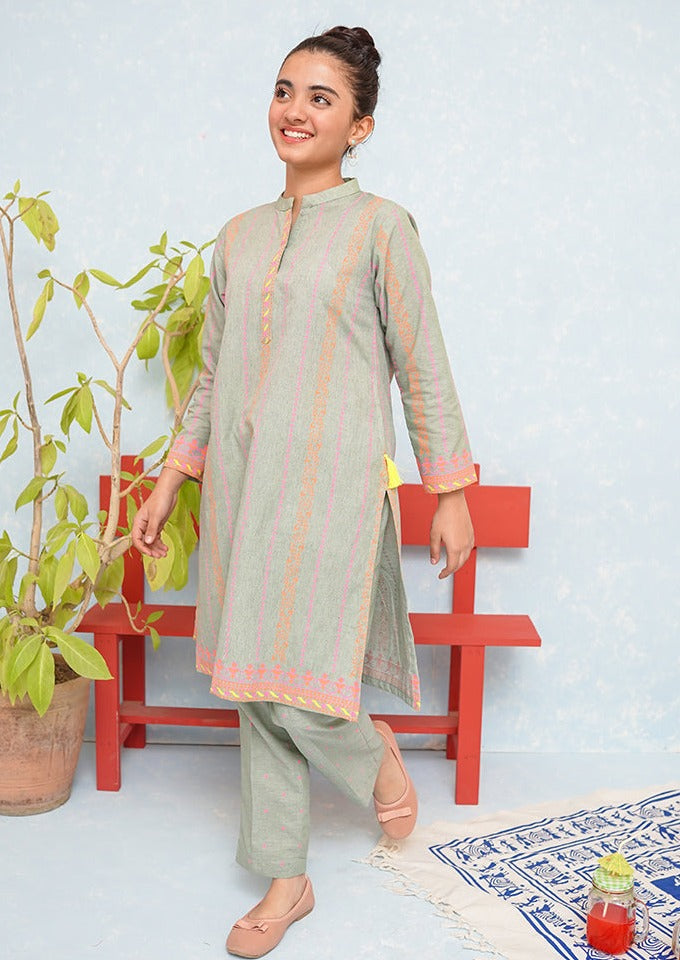 Light Green - Girl's Dress