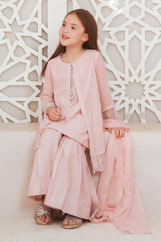 Pink - Girl's Gharara Dress