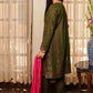 Olive Green - Girl's Dress