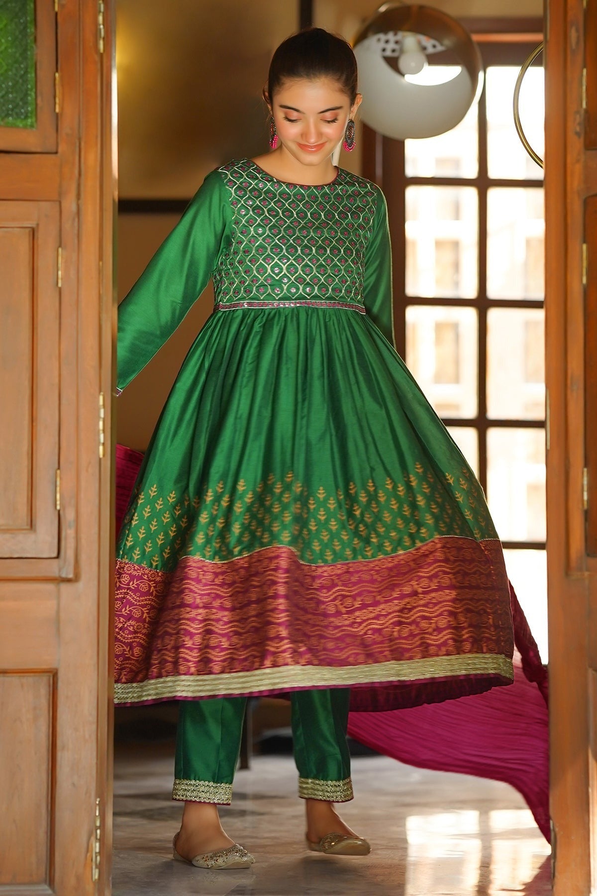Green - Girl's Dress