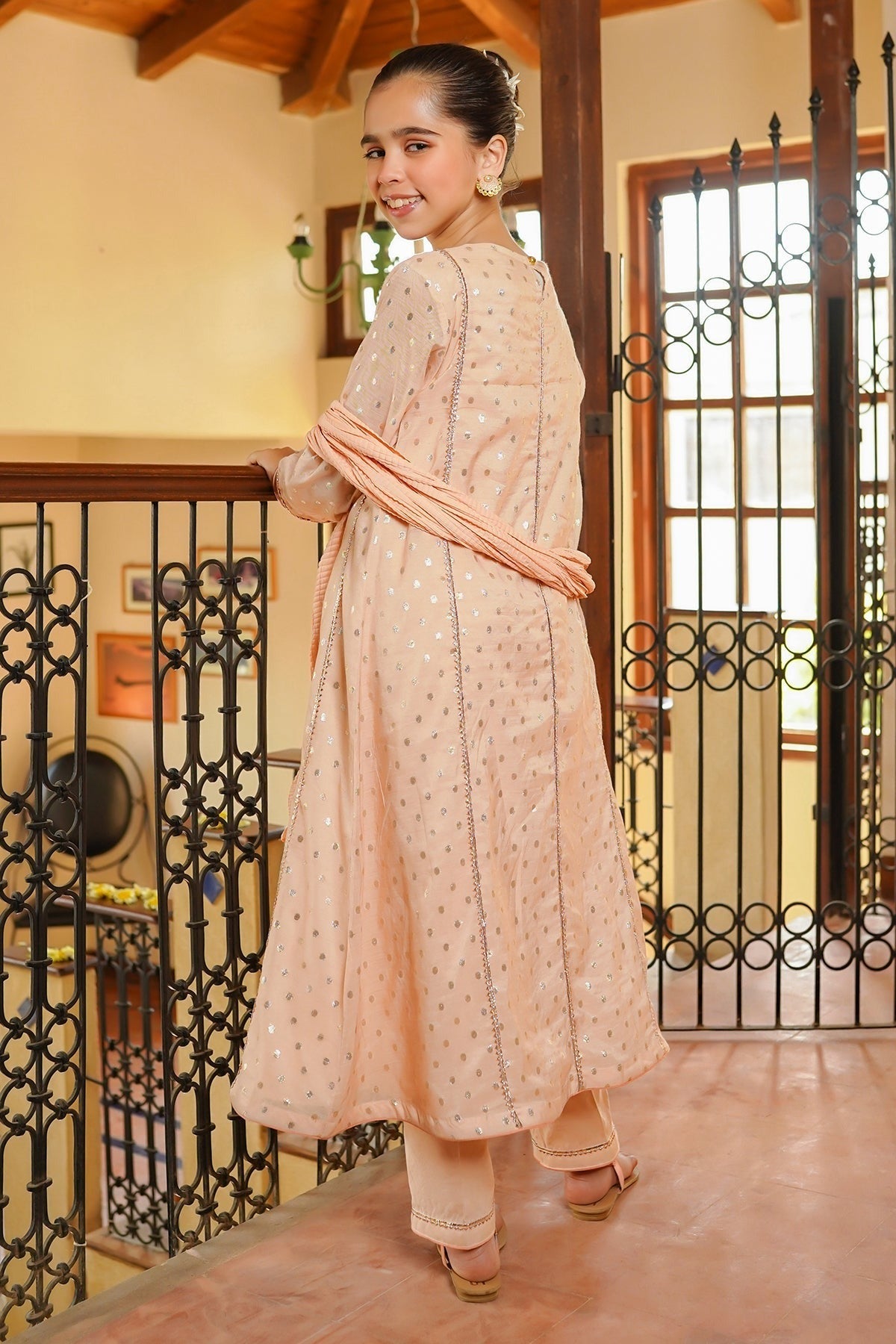 Peach - Girl's Dress