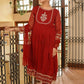 Maroon - Girl's Dress