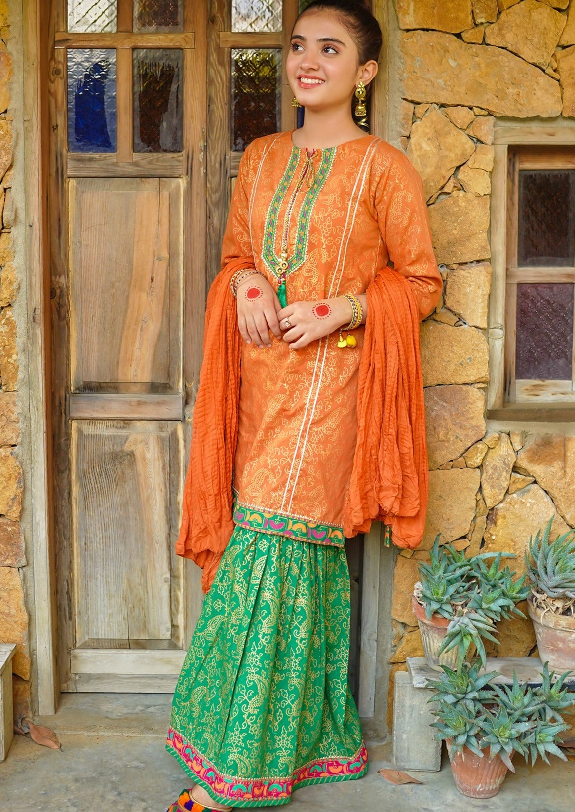 Orange & Green