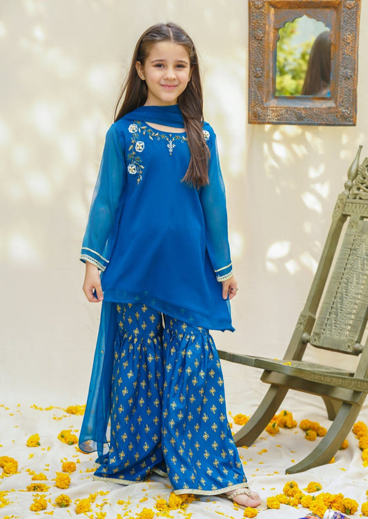 Teal - Girl's Dress