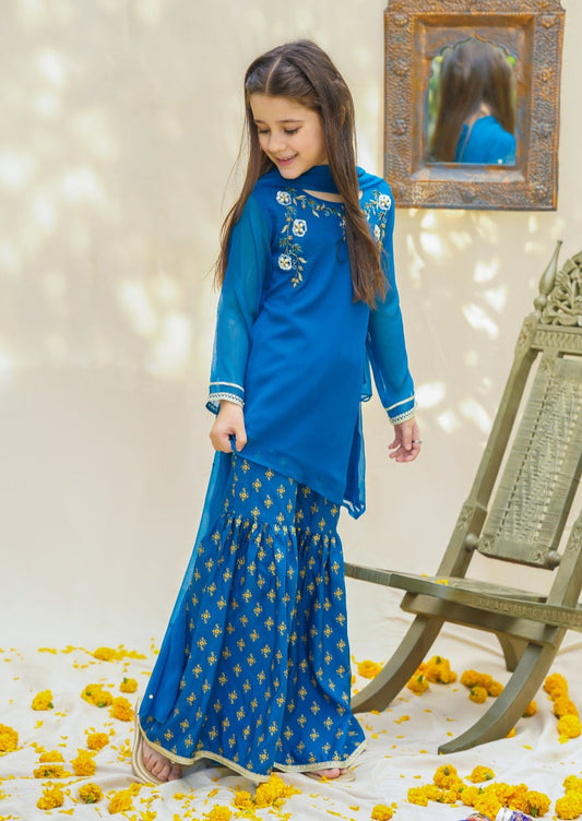 Teal - Girl's Dress