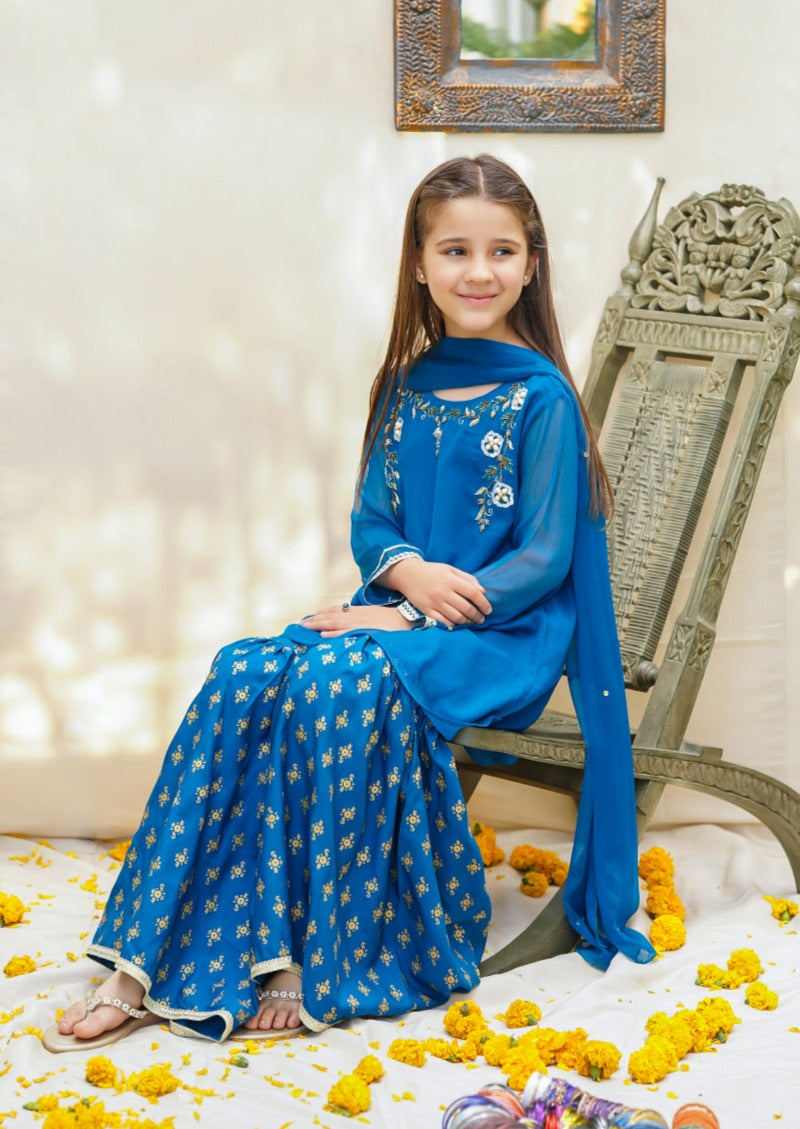 Teal - Girl's Dress