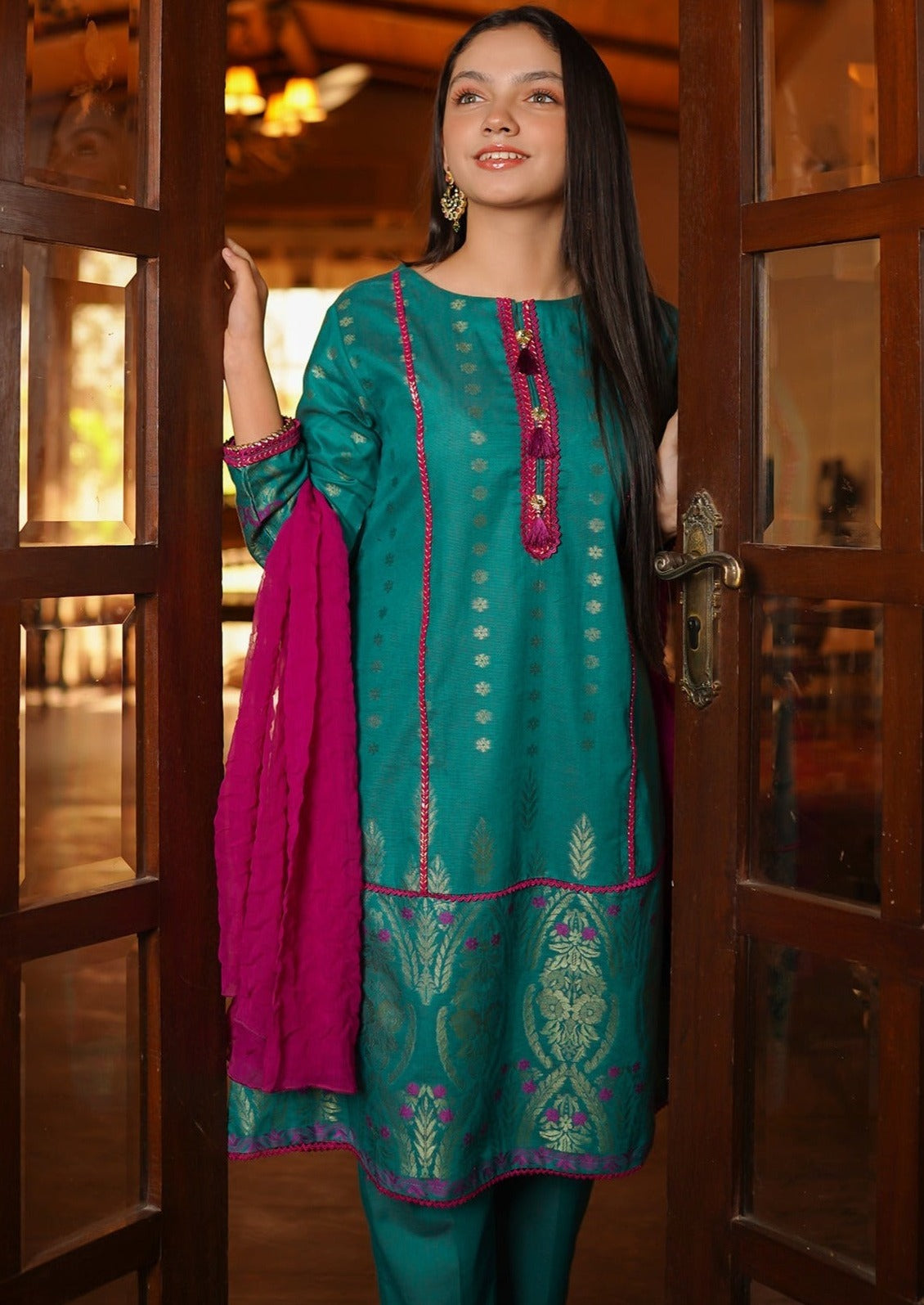 Sea Green - Girl's Dress