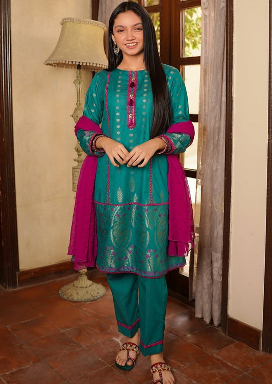 Sea Green - Girl's Dress