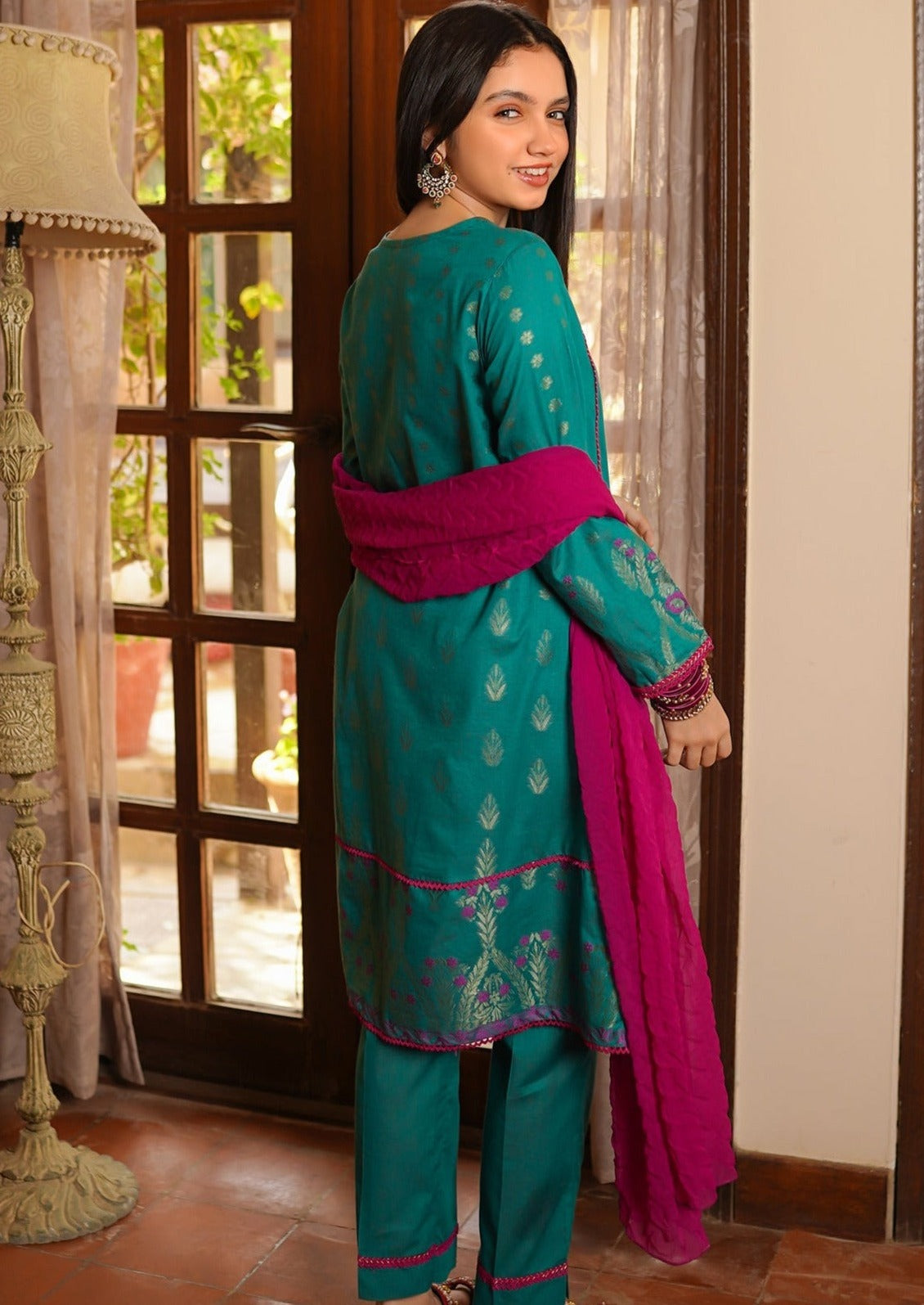 Sea Green - Girl's Dress