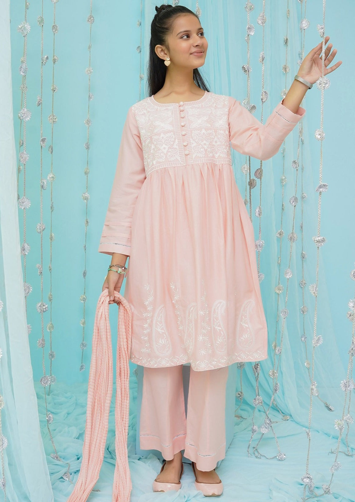 Peach - Girl's Dress