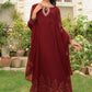 Maroon - Girl's Dress