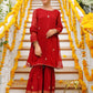 Maroon - Girl's Dress