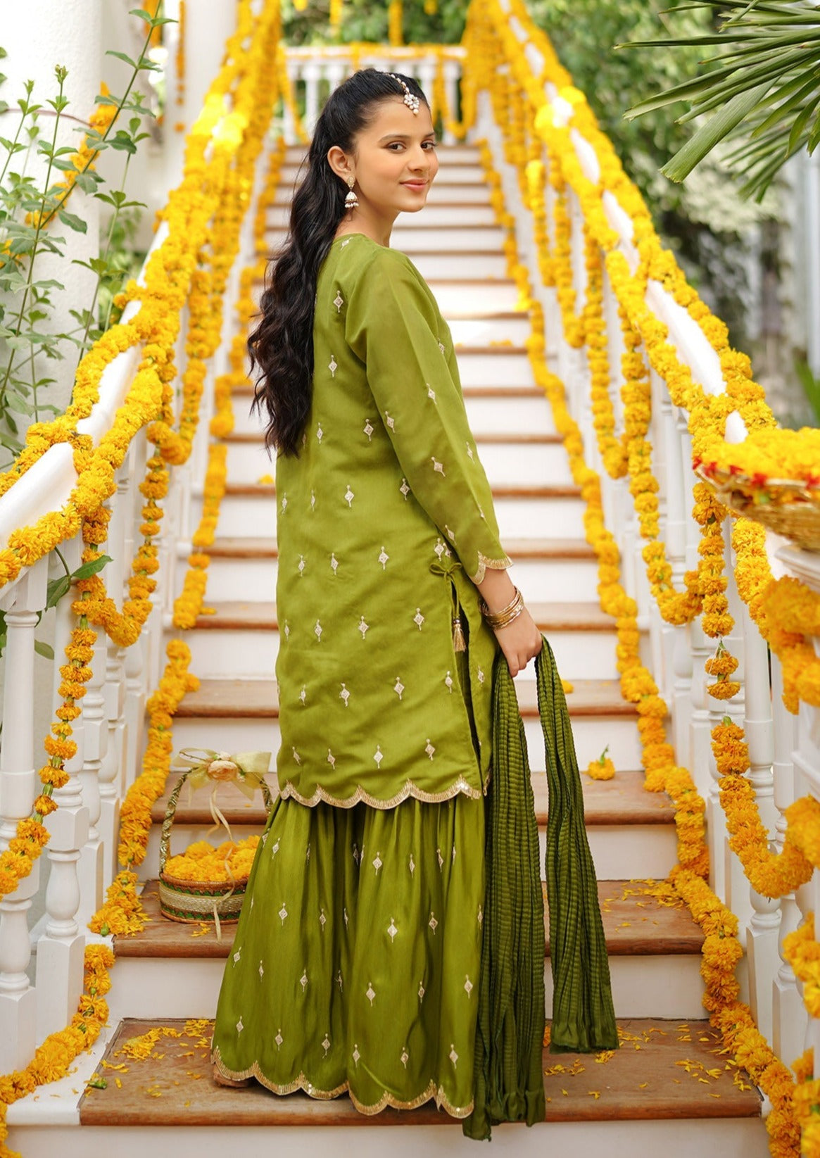 Green - Girl's Dress